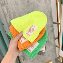 Meals Little Fan 2019 Fall New Korean Version Boy Clothing Boy Pure Color Stick Cloth Fur Thread Hat Children Curbside Cover Head Cap