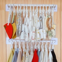 Slip towel storage clip adhesive hook multifunctional hanging baby socks hat adhesive hook wardrobe non-perforated storage artifact