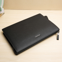 Cowhide clutch bag that can put A4 paper Mens large capacity document bag Hand bag Hand bag Hand bag large folder bag envelope bag