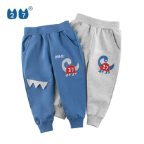 Brand Tail Stock Han Edition Childrens Clothing Autumn Winter New Products 2022 Children Pure Cotton Pants Cartoon Dinosaur Sport Long Pants