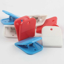 Plastic square clip household storage large medium and small financial bill folder office stationery clip