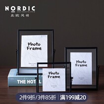 Nordic minimalist photo frame setting up creative 6 inch 7 inch photo frame photo frame metal iron frame wedding dress photo ornaments