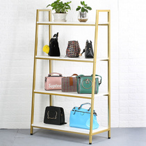 Clothing shoe store shoe rack display rack shop shoe rack multi-layer bag rack floor trapezoidal shelf window display rack