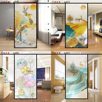 Customized electrostatic frosted glass film Fortune deer painting window stickers transparent opaque peeking Glass stickers