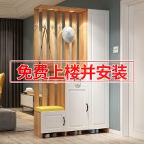 Door entrance cabinet Shoe cabinet One simple modern home screen Living room double-sided decoration Light luxury foyer partition cabinet