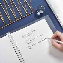 Three-year second class simple A5 literary notebook sub-college student grid B5 shell removable loose-leaf book square book