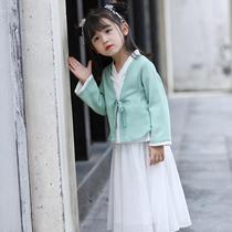 Baby costumes children Tang dress girls Chinese style girls Chinese style girls Hanfu spring and summer 2020 new childrens clothing