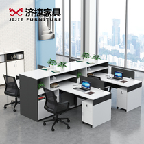 Screen Finance Table and Chair combined 4 people 6 desk and chair combined staff are simple and modern