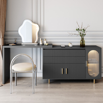 Dressing table set storage cabinet integrated modern minimalist dressing table light luxury net red style ins style retractable makeup table