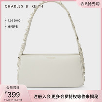 CHARLES & KEITH 21 autumn new product CK2-50781557 womens fold belt design shoulder armpit bag