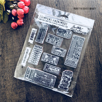Tim Holtz Ticket stub Ticket Booth imported rubber seal and die