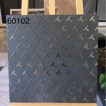 Retro rust brick imitation metal glazed floor tile industrial KTV bar cafe garage floor tile non-slip antique brick