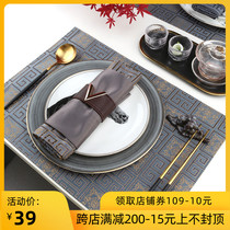 Chinese style Bowl mat for hotel special Chinese style Bowl mat for home light luxury new Chinese heat insulation mat table mat