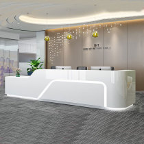 Baking Varnish Front Desk Reception Desk Company sales Department Bathing Nets Red Greeting Bento Bar Desk Beauty Salon Desk cashier desk