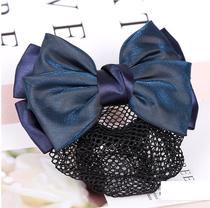 Business style women waiter Korean personality hair net cover decoration hair clip floral headdress female professional plate send