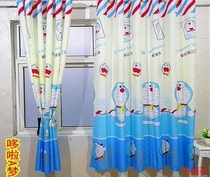 Rope live button bathroom free punch hook star mounting rental room curtain economy shading curtain