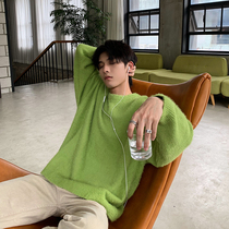 Hualun does not lose hair mink hair couple sweater loose Korean version of the student Hong Kong style ins autumn and winter mens and womens knitwear