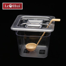 1 6 servings box PC plastic lid spoon set Shanghai Yingtuo transparent box Net vegetable filling fruit sauce box