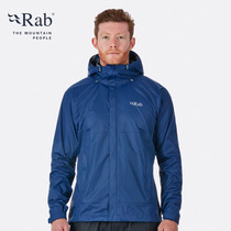 RAB ruipo Downpour mens clothing warm lightweight windproof waterproof breathable jacket 320g QWF-61