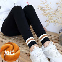 Childrens leggings plus velvet thickened autumn and winter clothes 2019 new Korean tide girl warm pants