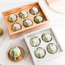 Youth League packaging box 6 packed Qingming fruit gift box egg yolk crisp 4 stickers box tote bag baking machine seal