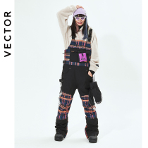 Vector Outdoor Ski Suspender Pants Bodycon Vintage English Padded Korean Style Waterproof Breathable Snowboard Ski Pants