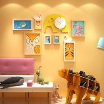 Simple modern childrens photo wall decoration creative living room frame wall bedroom restaurant photo hanging wall photo album combination