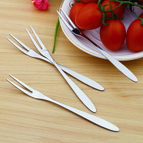 Korean cute creative home environmental protection stainless steel fruit fork set Childrens fruit fork fruit sign fruit