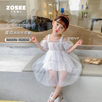 Left West Boy Dress Girl Dress Girl Dress Summer Children Skirt Harness Mesh Veil Princess Dresses Great Scout Summer 2022 New