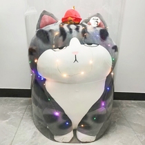 Big doll storage bucket large capacity pvc plastic transparent fat Doll Doll plush toy storage artifact