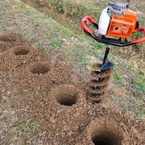 Small orchard hole drilling machine Tree planting hole drilling machine Planting machine Soil digging machine Large drill tree planting digging machine project