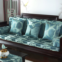 Lotus leaf red wood sofa cushion Chinese solid wood sponge cushion non-slip sofa cushion Cot Cushions to be made