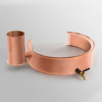 Thickened large capacity copper water tank for firewood stove