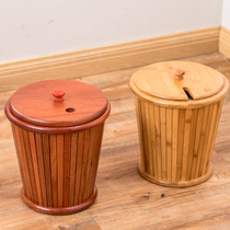 Mahogany rosewood tea bucket Bamboo tea residue bucket Solid wood tea bucket Household plastic drainage bucket Tea filter bucket