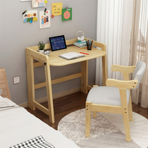 Folding desk simple home student small apartment writing desk bedroom solid wood computer table simple office pine wood