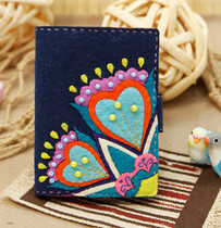 Cut-free ethnic minor card package multi-card card card package Meiyue Non-Woven Hand diy fabric material bag