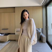 MSBEAST natural color 5-color imported mink vest mink coat female whole mink coat short fur horse clip