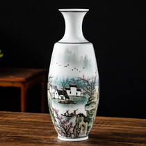 Master pure hand-painted eighty-year-old soldier Chinese outstanding calligraphy and painting artist Xie Huitang vase ornaments