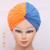 The new fashion swimming cap is not waterproof sunscreen comfortable long hair large swimming cap female baby blue Orange