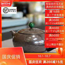 Handmade 999 silver teapot sterling silver tea set tea ceremony cooking Kettle Teapot kung fu tea set purple sand jade silver pot