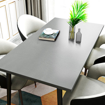 Pure colour leather table cushion modern light and luxurious waterproof and oil-free anti-burn and thick table cloth pvc Home tea table cushions