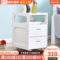 Danye pine bedside table solid wood simple modern small mini bedroom storage locker simple creative side cabinet