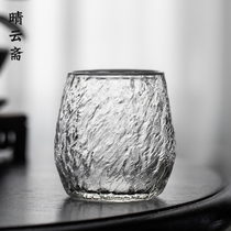 High face value glass cobblestone shaped ice water glasses Home Japanese style beer glasses Whisky Cup Thickened heat resistant