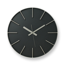 Lemnos Japan imported edge wall clock three-dimensional scale art living room light luxury style Seiko silent movement clock