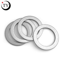 Stainless steel clearance adjustment flat gasket ultra-thin narrow side gasket M17M18M20M22M25 * 0 1*0 2mm