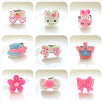 Childrens ring cute baby adjustable ring girl resin cartoon butterfly ring girl jewelry gift