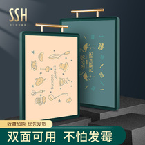 SSH304 Stainless Steel Cutting Board Home Antibacterial mildew case plate Adhesive Plate Kitchen Double Sided Cut Vegetable Plate Plastic Chopping Block