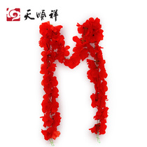 Leaf-free 50 large flowers tombstone in front of decorative silk flower simulation flower Zhongyuan cold clothes sacrifice grave sweeping bouquet chain flower