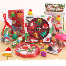 Hot sale cartoon shape Christmas Eraser Set primary school children Christmas gift creative stationery gift