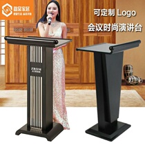 Elegant modern minimalist teachers talk desk Stainless Steel Greeting Bentdesk Conference Reception Desk Chair Desk Hotel